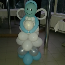 декорация кръщене/аранжировка с балони/