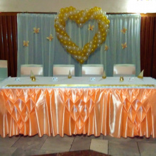 Сватбена декорация "Златна праскова"