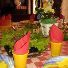 Празнуване на първи рожден ден, цялостна декорация и аранжировка "Мечо Пух"