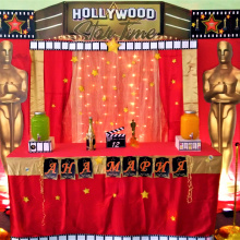 Декор/пано и аранжировка/ рожден ден "Вечер на Оскарите"