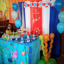 детски рожден ден/цялостна декорация и аранжировка "Океан"