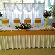 Сватбена декорация "Златен кехлибар"