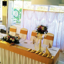 Сватбена декорация "Златен кехлибар"