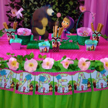Тематична декорация/детски рожден ден "Маша и Мечокът"