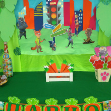 Пано декор, детски рожден ден "Зоотрополис"
